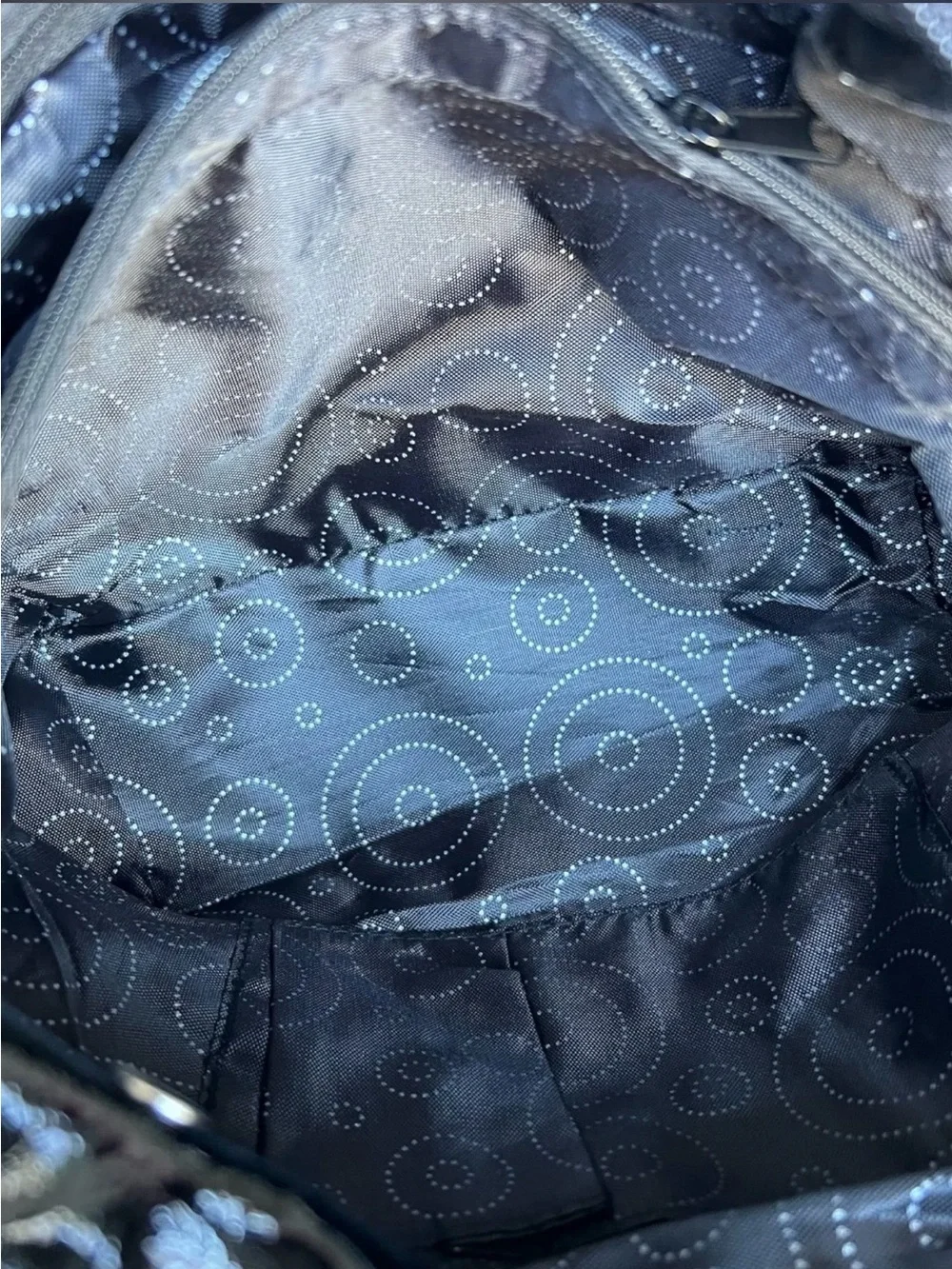 Zebra-Print Black & White Floral Applique Satchel with Matching Wallet
